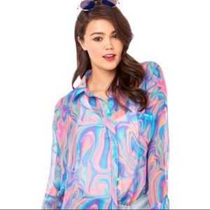 UNIF inspired Melt Sheer Top